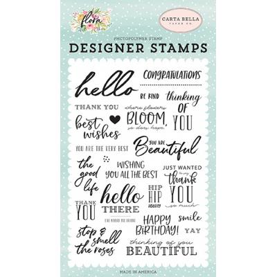 Carta Bella Flora No.3 Clear Stamps - The Good Life